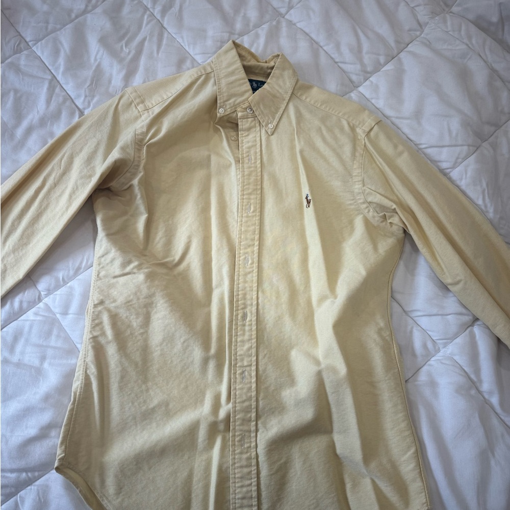 Ralph Lauren Light Yellow Button Down Shirt